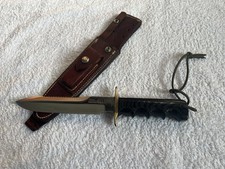 Randall Made Model 14, Sawteeth, Carbon Steel Knife, Leather Sheath, Beautiful picture
