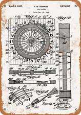 Metal Sign - 1937 Dart Board Patent -- Vintage Look picture