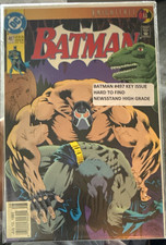 DC Comics Batman #497 (1993) Newsstand Variant Moench Jim Aparo Batman Bane picture