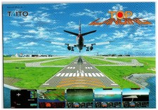 Vintage 1988 Taito TOP LANDING Arcade Game Brochure Flyer Aviation picture