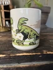 Vintage 1990 The Nature Company T-Rex Tyrannosaurus Rex Volcano Dinosaur Mug picture