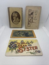 ~Lot of 4 1910s Antique~Greetings Postcards picture