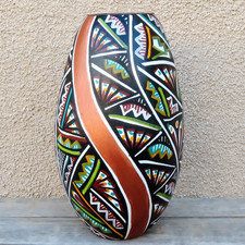 Native American Pottery-Jemez Pueblo Pottery-Hand Coiled Vase-Rosalie Toya picture
