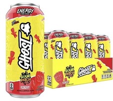 GHOST Energy Drink - 12-Pack, Sour Patch Kids Redberry, 16oz - Energy & Focus & picture