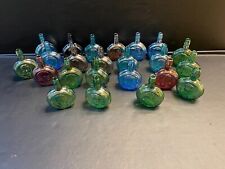 23 Vtg  Wheaton Iridescent Glass Miniature Bottles ~ U.S. Presidents ~ picture