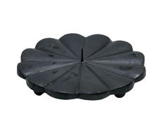 MacKenzie Childs Heavy Metal Scallop Pillar Candle Holder 8