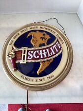 Vintage 2 Sided Schlitz Globe Sign 18” picture
