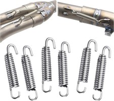 Motorcycle Exhaust Pipe Springs, 6Pcs Stainless Steel 65mm Motorcycle Exhaust picture