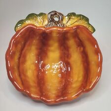 Ganz Bella Casa Ceramic Pumpkin/Gourd Candy Dish Sauces Trinkets Autumn Decor   picture