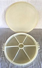 Tupperware 405-1 Party Susan Tray & Rare  Millionaire Line Tupper Seal Lid 224-2 picture