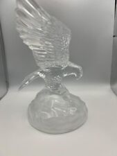 Cristal D'Arques 24% Lead Crystal Glass Bald Eagle Figurine - Made in France picture