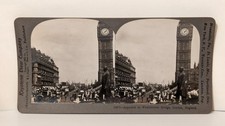 b931, Keystone Stereoview, #11371, Approach to Westminster Bridge, London, c1902 picture