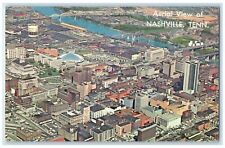 1960 Aerial View Downtown Buildings Nashville Tennessee Antique Vintage Postcard picture