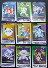 Pokemon Carddass 9 Card Lot Vintage Japanese Anime Trading Card Collectible picture