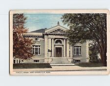 Postcard Public Library West Somerville Massachusetts USA picture