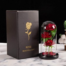 LED Galaxy Three Rose Artificial Flowers, Wedding Decoration, Creative Valentine picture
