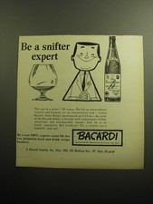 1958 Bacardi Rum Ad - Be a snifter expert picture