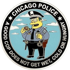 CHICAGO POLICE CHALLENGE COIN: Send Donuts, Size 2