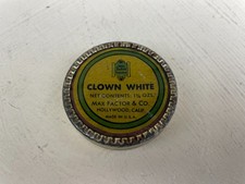 Vintage 1940 Max Factor & CO. Clown White Theatrical Makeup Made in USA picture