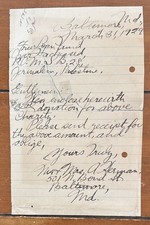 RARE letter 1929 Mr. & Mrs. A. Herman Baltimore, MD. picture
