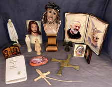 Nice Group  Vintage  Religious  Items  Statues  Plaques... picture