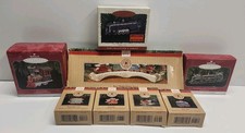 Hallmark Keepsake Christmas Train Ornament Lot 8pc Lionel Hudson GG1 Claus & Co picture