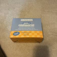 Cravings by Chrissy Teigen Marble Condiment Set New In Box picture