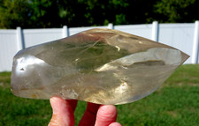 Large CITRINE Quartz Crystal Point Polished Free Form Flame Twist For Sale picture