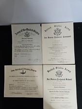 1946 United States Army Honorable Discharge Certificate & 1943 Air Force Diploma picture