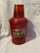 Disney Springs T-Rex Restaurant 16oz Red Plastic Cocktail Shaker Mixer Cup picture