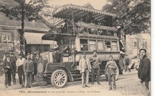 75 postcard Paris XVIII Montmartre No. 792 The first buses in Paris, Rue Ordener picture