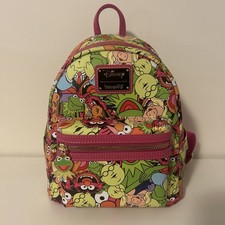 Disney Muppets Loungefly BNWT UK Exclusive Muppets AOP Backpack picture