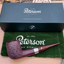 Peterson Irish Harp Sandblasted Straight Billiard (106) Fishtail Pipe - New picture