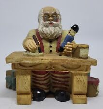 VINTAGE WANGS/HOLLY TREE SANTA SITTING AT DESK FIGURINE 4799WGT LOOSE 1991 picture