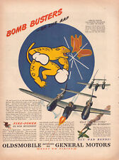 A3 Oldsmobile GM Bomb Busters AAF War Plane 1944 Life Mag Advertising Print Ad picture
