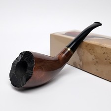 Mr. Brog No. 310 Indigo Pear Wood Pipe - Open Box, Lightly Used, Handcrafted picture