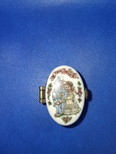 Treasured Teddies Porcelain Trinket Keepsake Box Teddy Bear Floral Limited picture