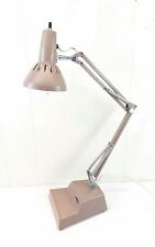 Vintage LEDU Tan Spring Arm Articulating Desk Lamp Light, Sweden, Industrial picture