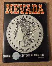 1964 Nevada Centennial Magazine Harrahs Centerfold Las Vegas Reno Tahoe History picture
