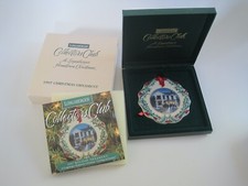 Longaberger Hometown Christmas Ornament w/ Case Flyer & Sleeve 1997 picture