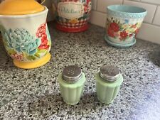 The Pioneer Woman Timeless Beauty Jade Salt and Pepper Shaker Set Used picture