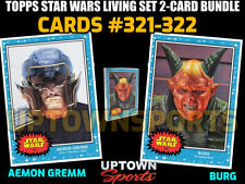 Topps Star Wars Living Set Bundle 321-322 - AEMON GREMM - BURG - PRESALE picture