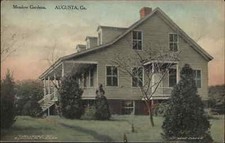 Antique PC Augusta Georgia GA Meadow Gardens HAND COLORED picture