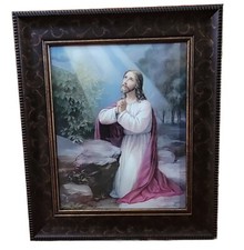 Christ Mount of Olives Art Deco Framed Print New Religious Wall Decor Easter picture