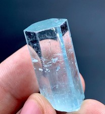 59 Carat Blue Aquamarine Crystal Specimen From Pakistan  picture