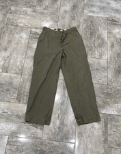 Vintage 40s WW2 M43 OD Green Field Trousers Pants Mens Military Army USGI 32x32 picture