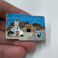 Goldfield Ghost Town Arizona Lapel Pin Church Barn Scene Souvenir picture