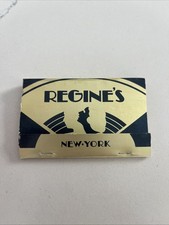 RARE Regine's Nightclub Vintage,  New York City, Full Classic Struck Matchbook picture