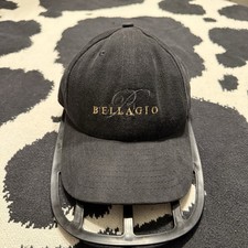 Vintage 90s RARE Bellagio Las Vegas Strip Hotel Casino Leather Strap Back OSFA picture