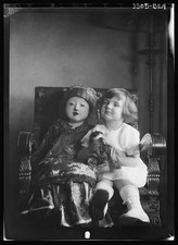 Rice Granddaughter Portrait Children Doll 1920s Black and White Photo picture